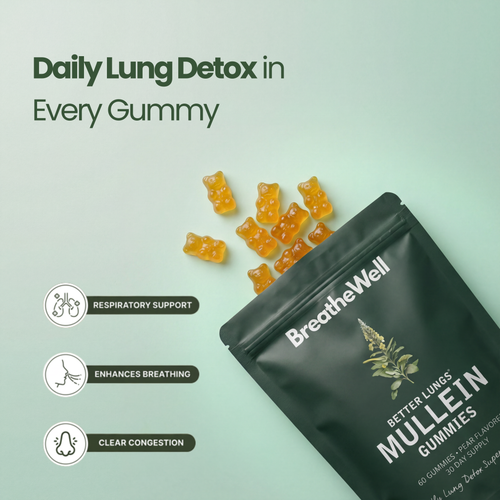 Mullein Gummies For Lung Detox